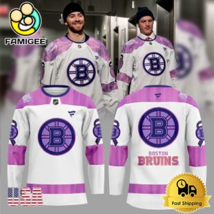 Limited Edition Boston Bruins Fights Cancer Jersey Hockey Jersey