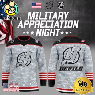 Limited Edition New Jersey Devils Military Appreciation Night Hockey Jersey