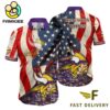 Minnesota Vikings American Flag Hawaiian Shirt