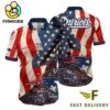 New England Patriots American Flag Hawaiian Shirt