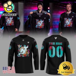 New Jersey Devils Black History Celebration Custom Name For Fans Hockey Jersey
