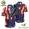 New York Giants American Flag Hawaiian Shirt