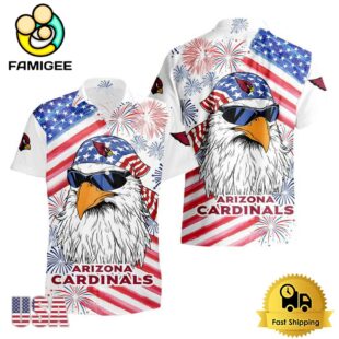 NFL Arizona Cardinals American Eagle Emblem Hawaiian Shirt
