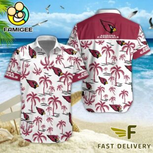 NFL Arizona Cardinals Coconut Logo Beach Hawaiian Shirt