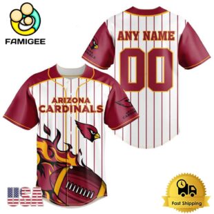 NFL Arizona Cardinals Game Day Ready Custom Baseball Jersey