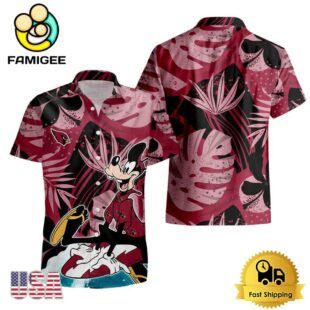 NFL Arizona Cardinals Goofy Disney Limited Edition Hawaiian Shirt