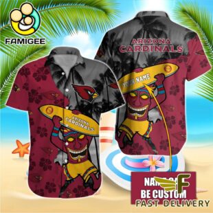 NFL Arizona Cardinals Retro Custom Name Hawaiian Shirts