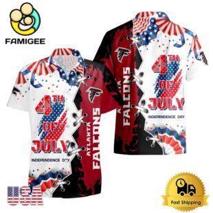 NFL Atlanta Falcons Happy Independence Day Hawaiian Shirt