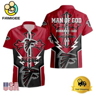 NFL Atlanta Falcons Man Of God Gift For Father's Day Hawaiian Shirt