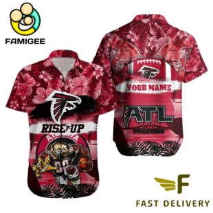 NFL Atlanta Falcons Mascot Football Hawaiian Shirt