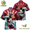NFL Atlanta Falcons Mickey Mouse Surfing Custom Name Hawaiian Shirt