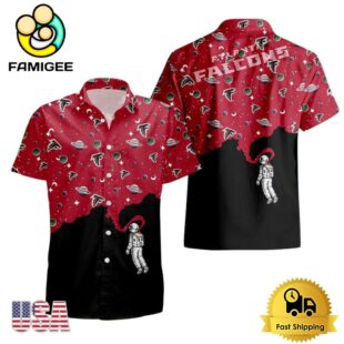 NFL Atlanta Falcons Universal Astronaut Pattern Hawaiian Shirt
