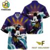 NFL Baltimore Ravens Mickey Mouse Surfing Custom Name Hawaiian Shirt