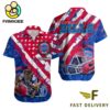 NFL Buffalo Bills Football American Flag Mascot Custom Name Hawaiian Shirt