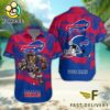 NFL Buffalo Bills Football Mascot Custom Name Hawaiian Shirt