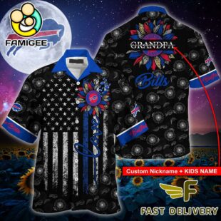 NFL Buffalo Bills Happy Mother Day And Happy Father Day Custom Name Hawaiian Shirt