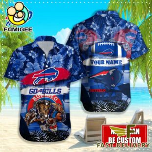 NFL Buffalo Bills Mascot Football Hawaiian Shirt