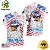 NFL Carolina Panthers American Eagle Emblem Hawaiian Shirt