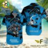 NFL Carolina Panthers Football Mascot Custom Name Hawaiian Shirt
