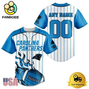 NFL Carolina Panthers Game Day Ready Custom Baseball Jersey