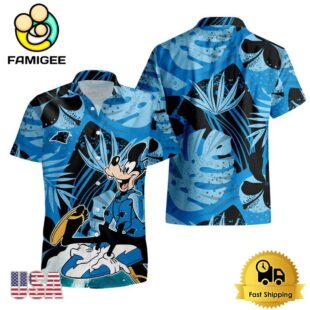 NFL Carolina Panthers Goofy Disney Limited Edition Hawaiian Shirt