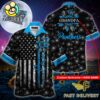 NFL Carolina Panthers Happy Mother Day And Happy Father Day Custom Name Hawaiian Shirt
