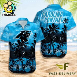 NFL Carolina Panthers Logo Team Vintage Hawaiian Shirt