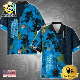 NFL Carolina Panthers Tropical Style Custom Hawaiian Shirt