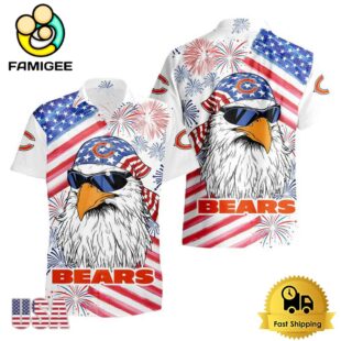 NFL Chicago Bears American Eagle Emblem Hawaiian Shirt