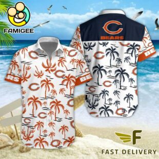 NFL Chicago Bears Coconut Logo Beach Hawaiian Shirt