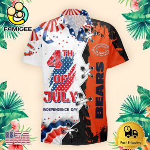 NFL Chicago Bears Happy Independence Day Hawaiian Shirt