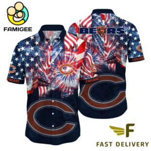 NFL Chicago Bears Independence Day Hawaiian Shirt