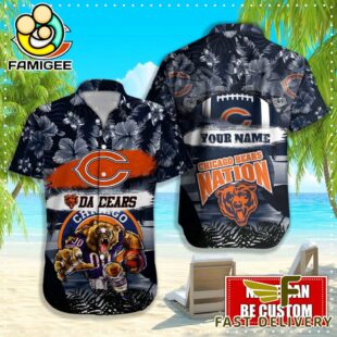 NFL Chicago Bears Mascot Football Hawaiian Shirt