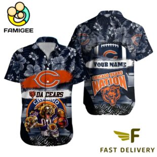 NFL Chicago Bears Mascot Football Hawaiian Shirt