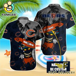 NFL Chicago Bears Retro Custom Name Hawaiian Shirts