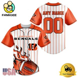 NFL Cincinnati Bengals Game Day Ready Custom Baseball Jersey
