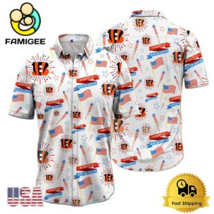 NFL Cincinnati Bengals Happy 4th Of July Hawaiian Shirt