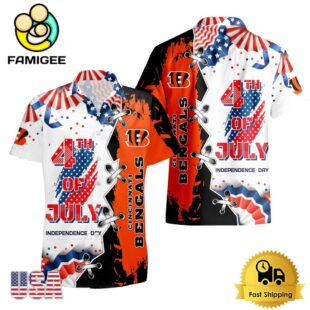NFL Cincinnati Bengals Happy Independence Day Hawaiian Shirt