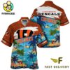 NFL Cincinnati Bengals Hawaii Beach Custom Name Hawaiian Shirt