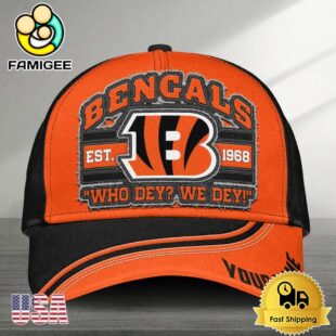 NFL Cincinnati Bengals Logo Team New Design Custom Embroidered Cap