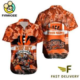 NFL Cincinnati Bengals Mascot Football Hawaiian Shirt