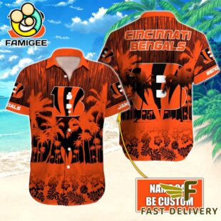 NFL Cincinnati Bengals Vintage Style Custom Name Hawaiian Shirt