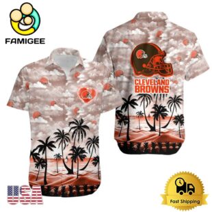 NFL Cleveland Browns Coconut Palms Limited Edition Hawaiian Shirt