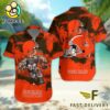NFL Cleveland Browns Football Mascot Custom Name Hawaiian Shirt