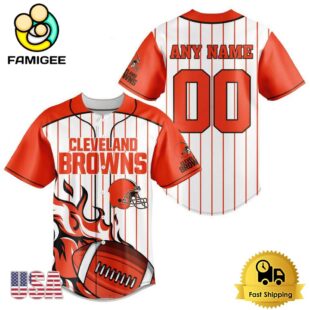 NFL Cleveland Browns Game Day Ready Custom Baseball Jersey