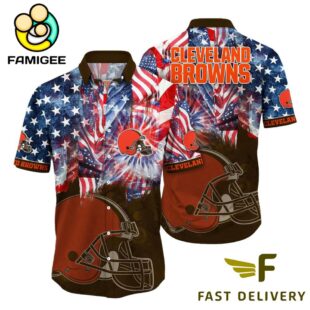 NFL Cleveland Browns Independence Day Hawaiian Shirt