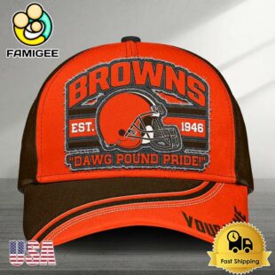 NFL Cleveland Browns Logo Team New Design Custom Embroidered Cap