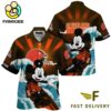 NFL Cleveland Browns Mickey Mouse Surfing Custom Name Hawaiian Shirt
