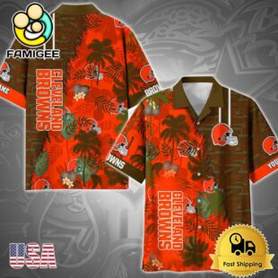 NFL Cleveland Browns Tropical Style Custom Hawaiian Shirt