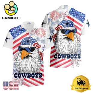 NFL Dallas Cowboys American Eagle Emblem Hawaiian Shirt